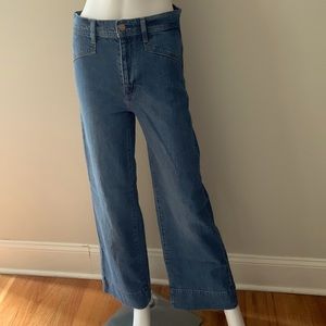 GAP WIDE-LEG SKY HIGH JEANS, size 26
